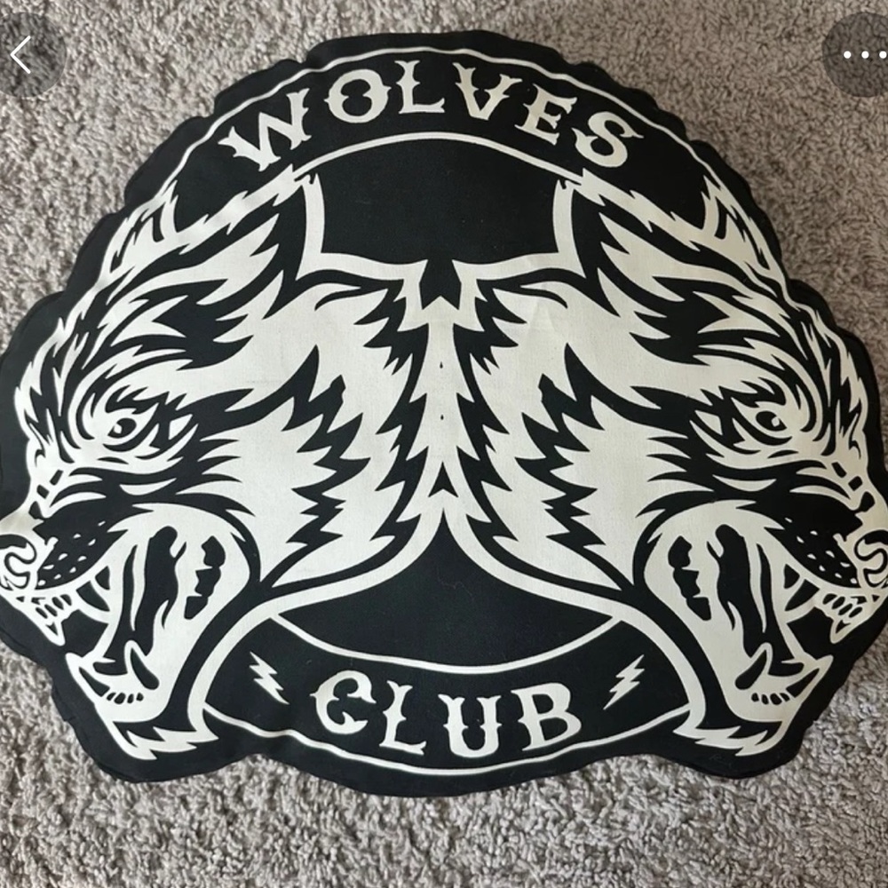 Darc Sport Black and White Wolves Club Pillow